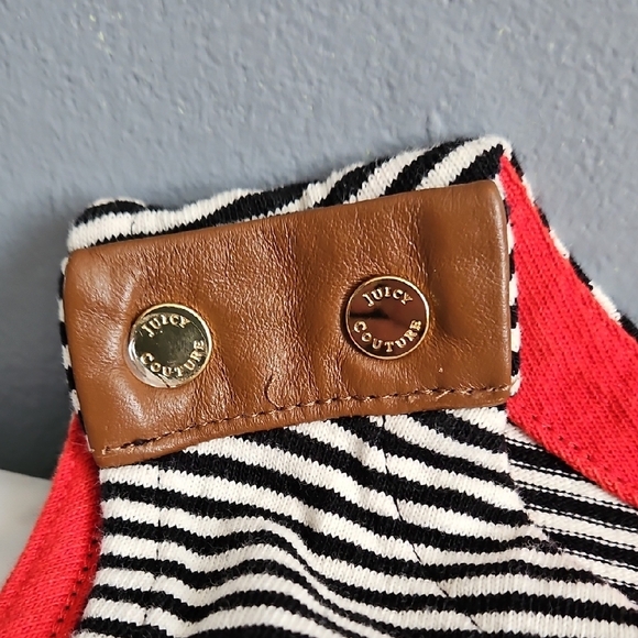 Juicy Couture Striped Midi Dress with Red and Brown Accents - Picture 3 of 8